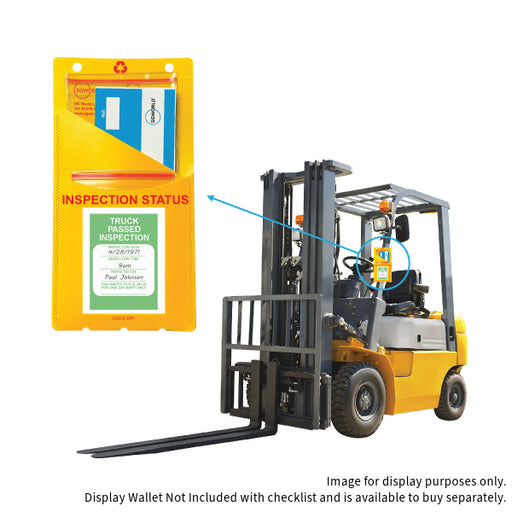 Fork Lift Truck Pre-Use Visual Inspection Checklist (Pad of 30)