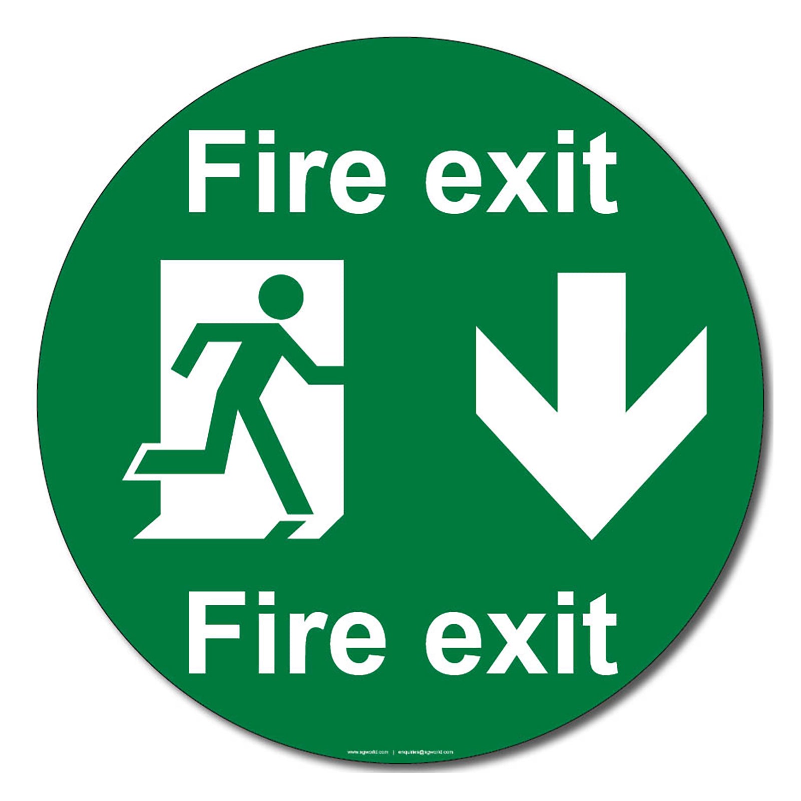 Fire Exit Running Man LEFT GREEN Sign Stickers health and safety 100x100mm  | eBay