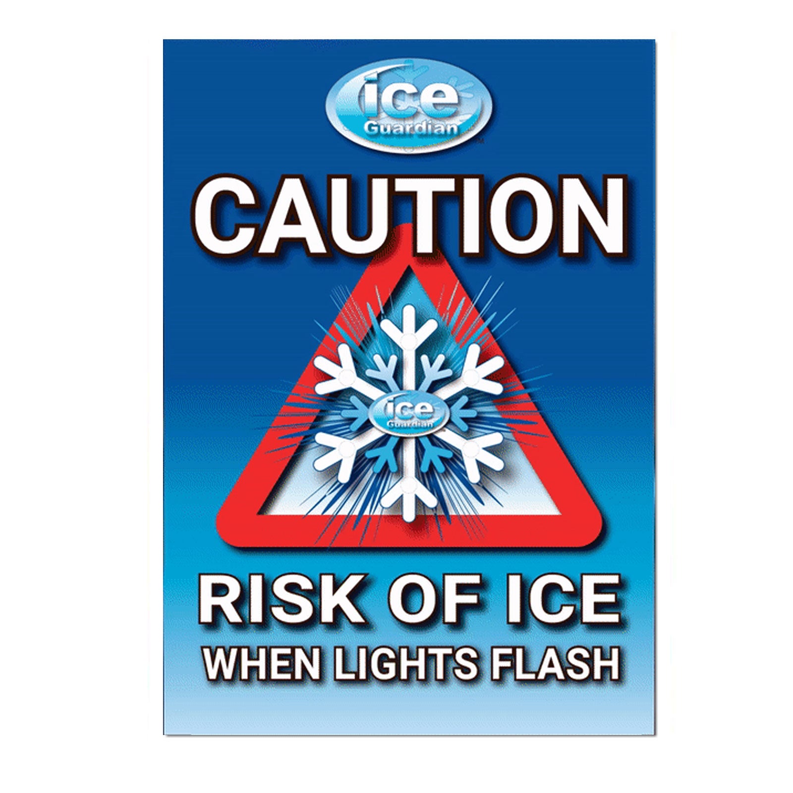 Ice Warning Flashing LED Safety Sign | SG World