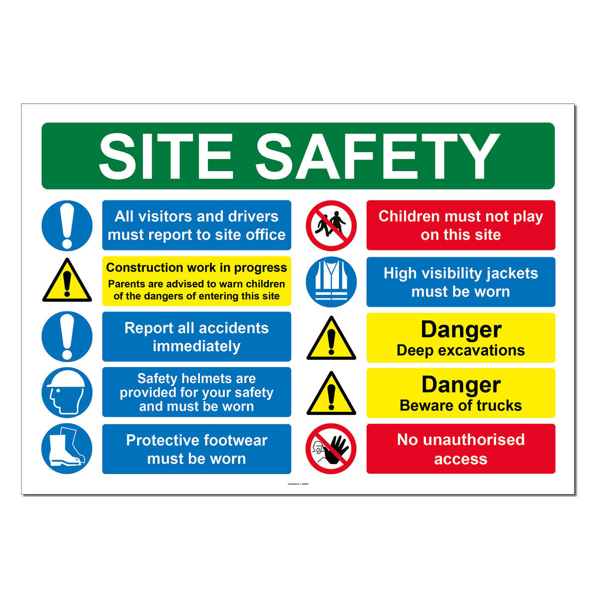 Construction Site Safety Sign — Sg World