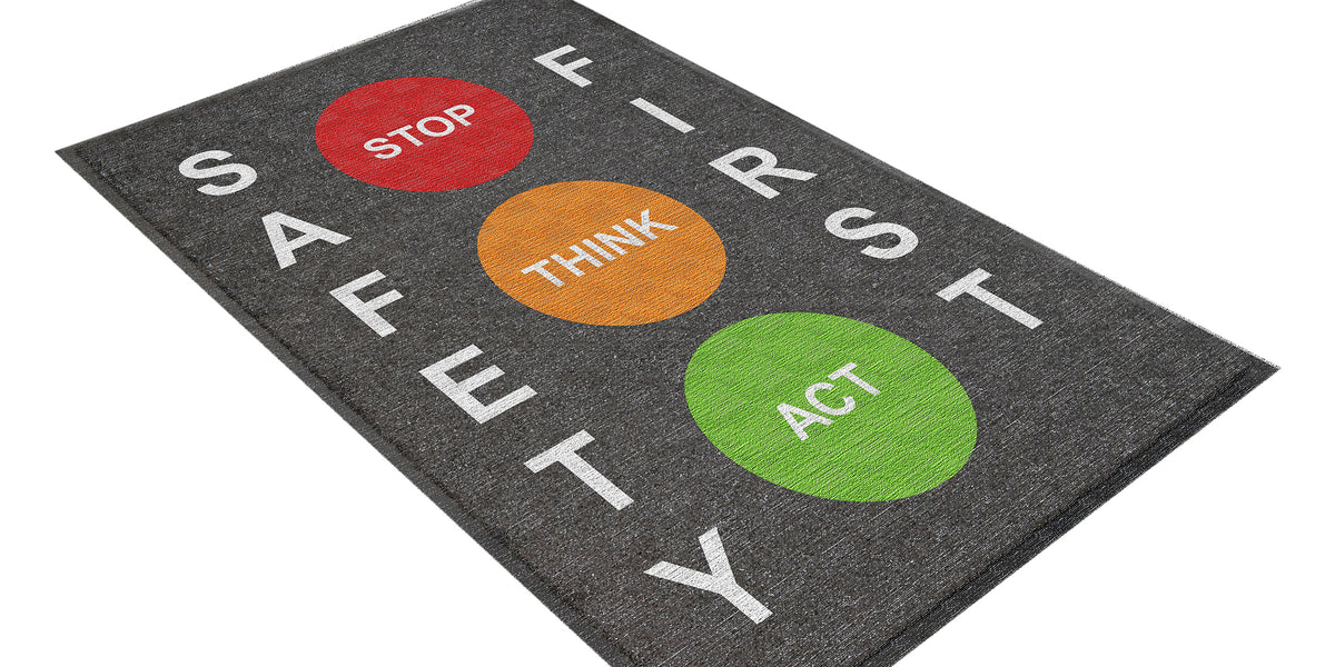 Stop Think Act Safety Mat 850mm x 1200mm — SG World